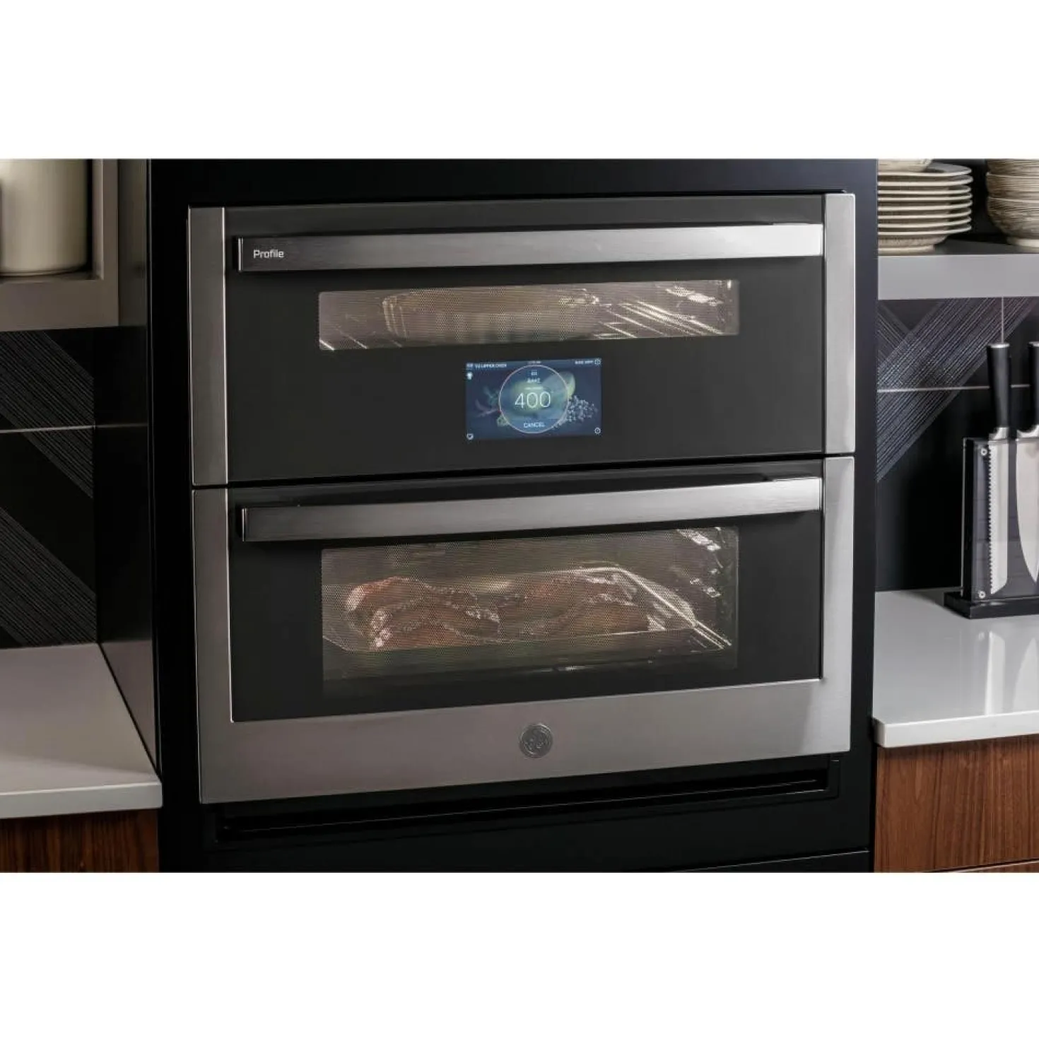 GE Profile Four mural Acier inoxydable30"Électrique - PTS9200SNSS