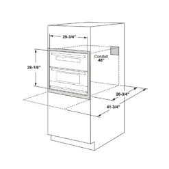 GE Profile Four mural Acier inoxydable30