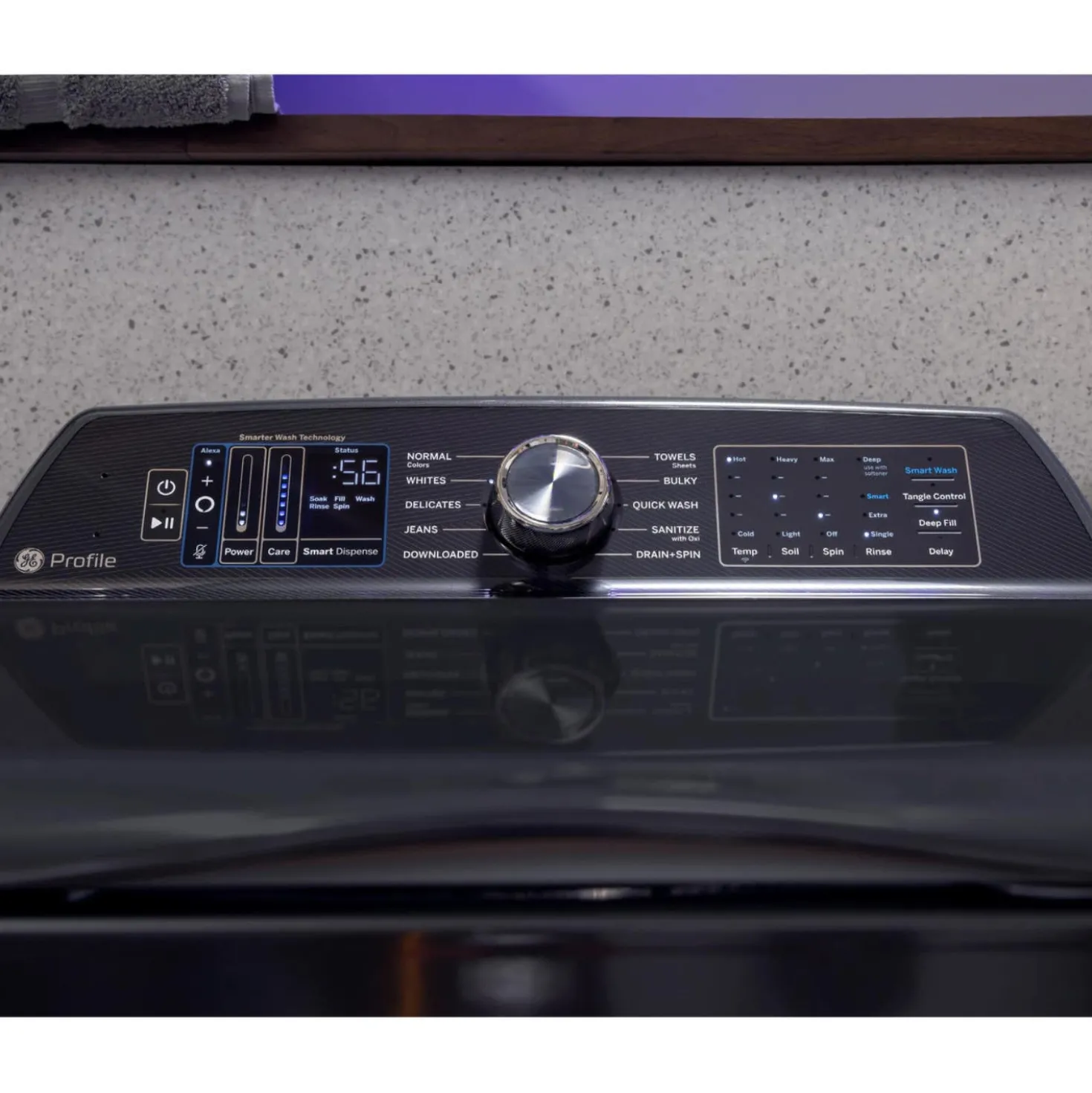 GE Profile Laveuse Chargement par le haut Bleu saphir 28" - PTW800BPWRS