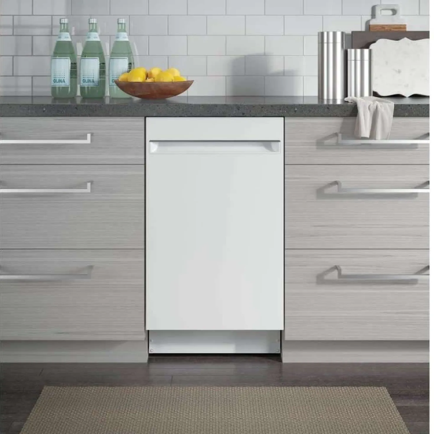 GE Profile Lave-vaisselle Encastré Blanc 18" 47dB - PDT145SGLWW