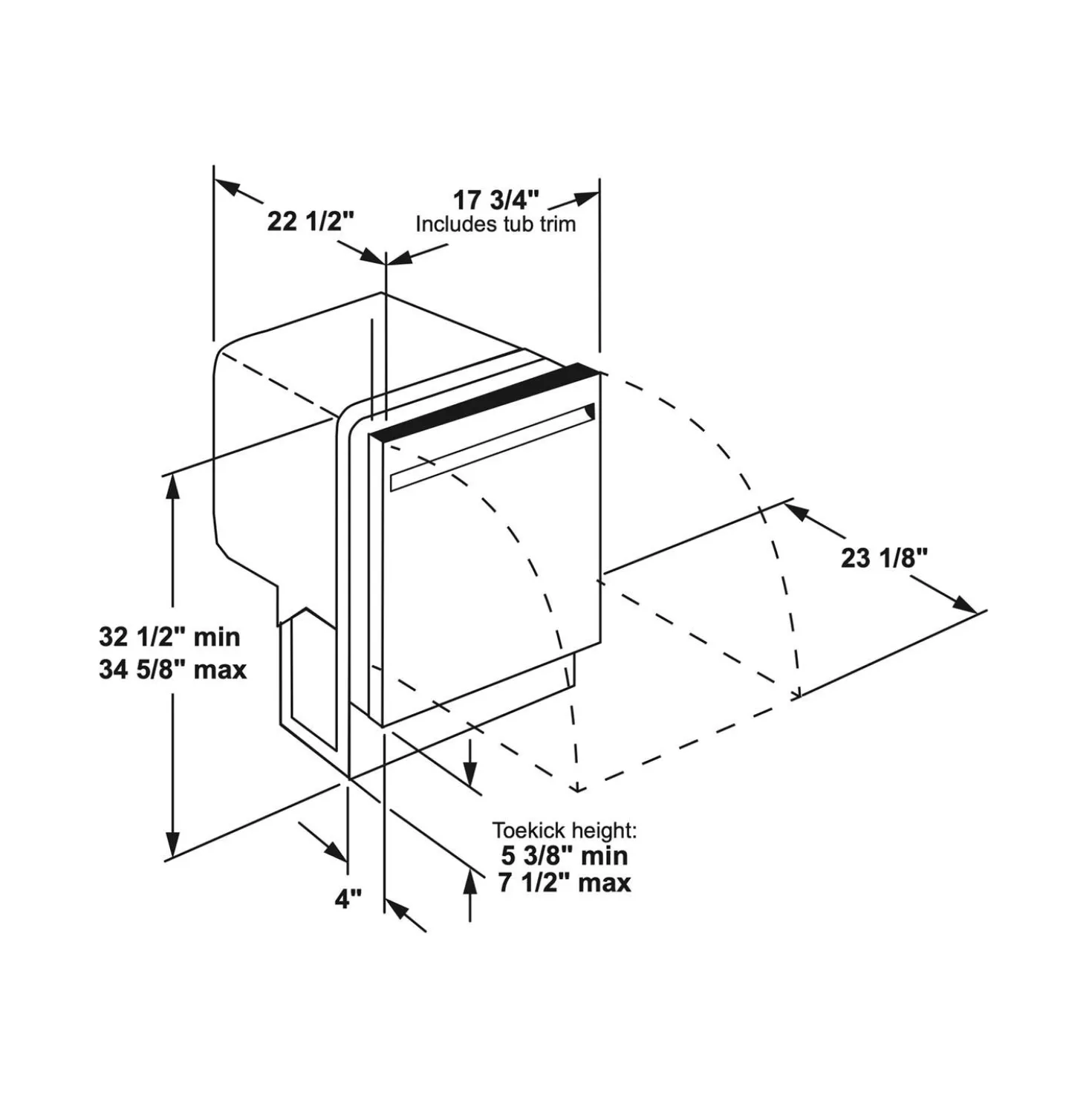 GE Profile Lave-vaisselle Encastré Blanc 18" 47dB - PDT145SGLWW