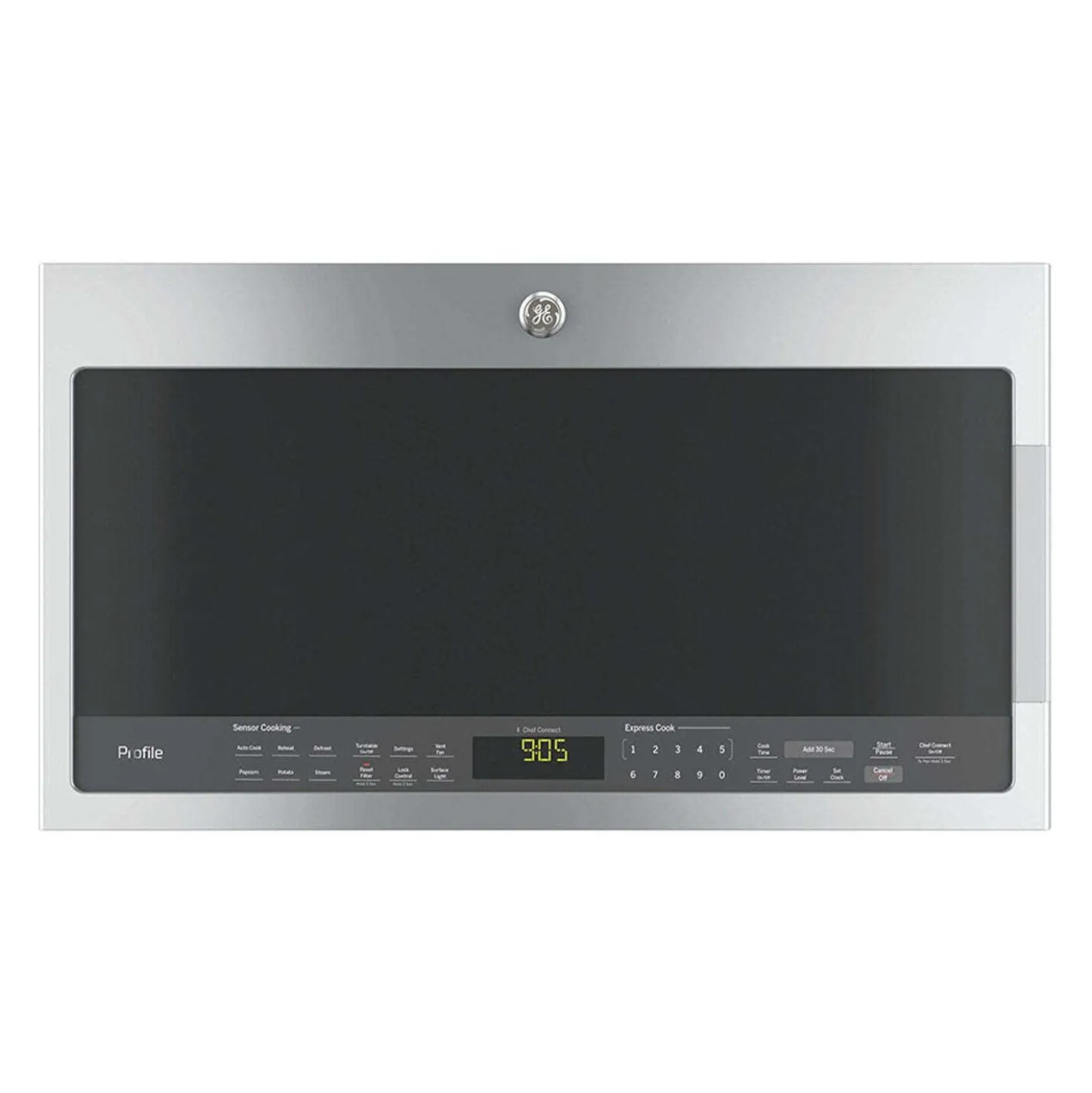 GE Profile Micro-ondes/hotte 2,1 pi3, Acier inoxydable, 30", 400