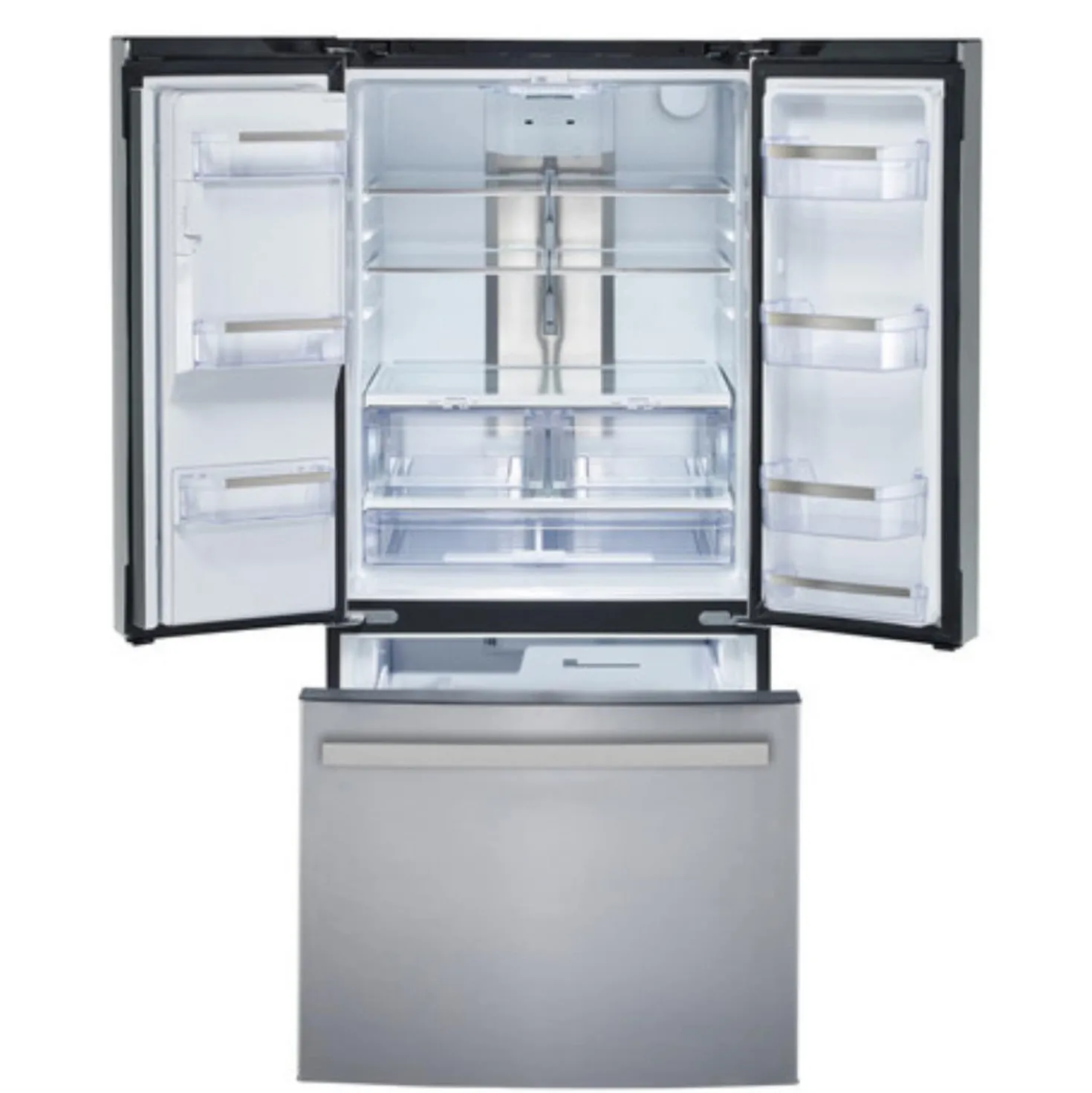 GE Profile Réfrigérateur 17,5 pi3 33 po Inox Portes françaises - PYE18HYRCFS