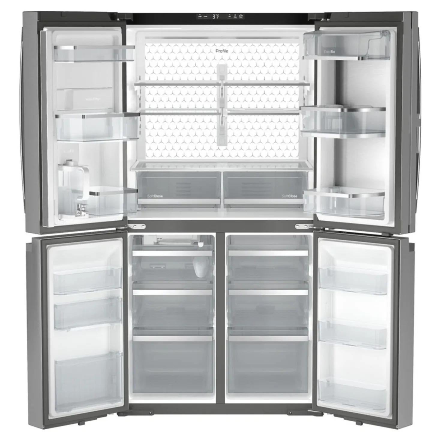 GE Profile Réfrigérateur 28,4 pi3 36 po Inox Portes françaises - PAD28BYTFS