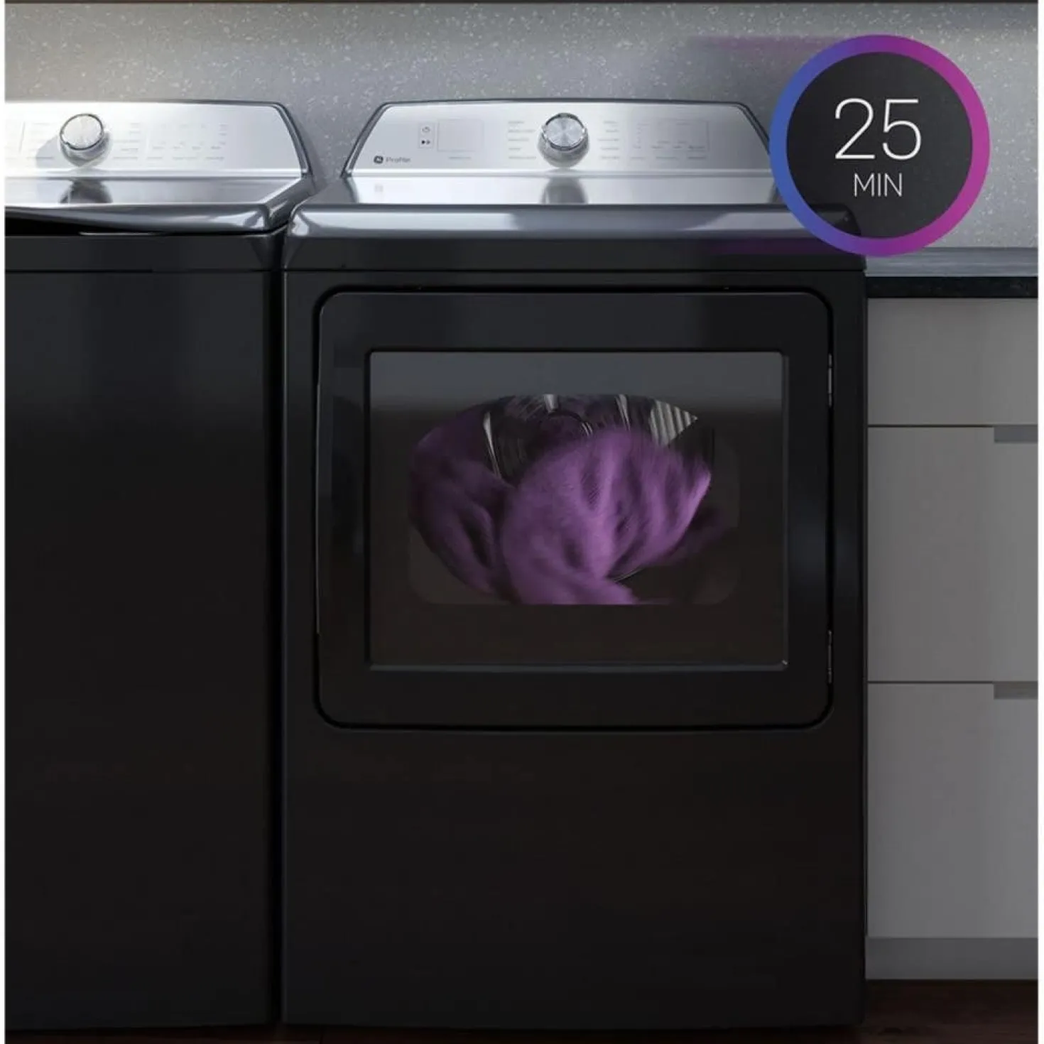 GE Profile Sécheuse Chargement frontal Bleu saphir 28" - PTD90EBMTRS