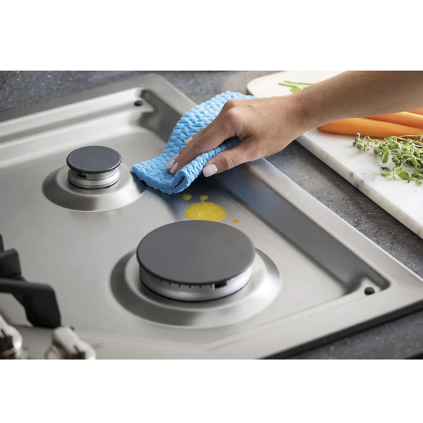 GE Profile Table de cuisson Gaz Acier inoxydable 30" Acier inoxydable - PGP9030SLSS