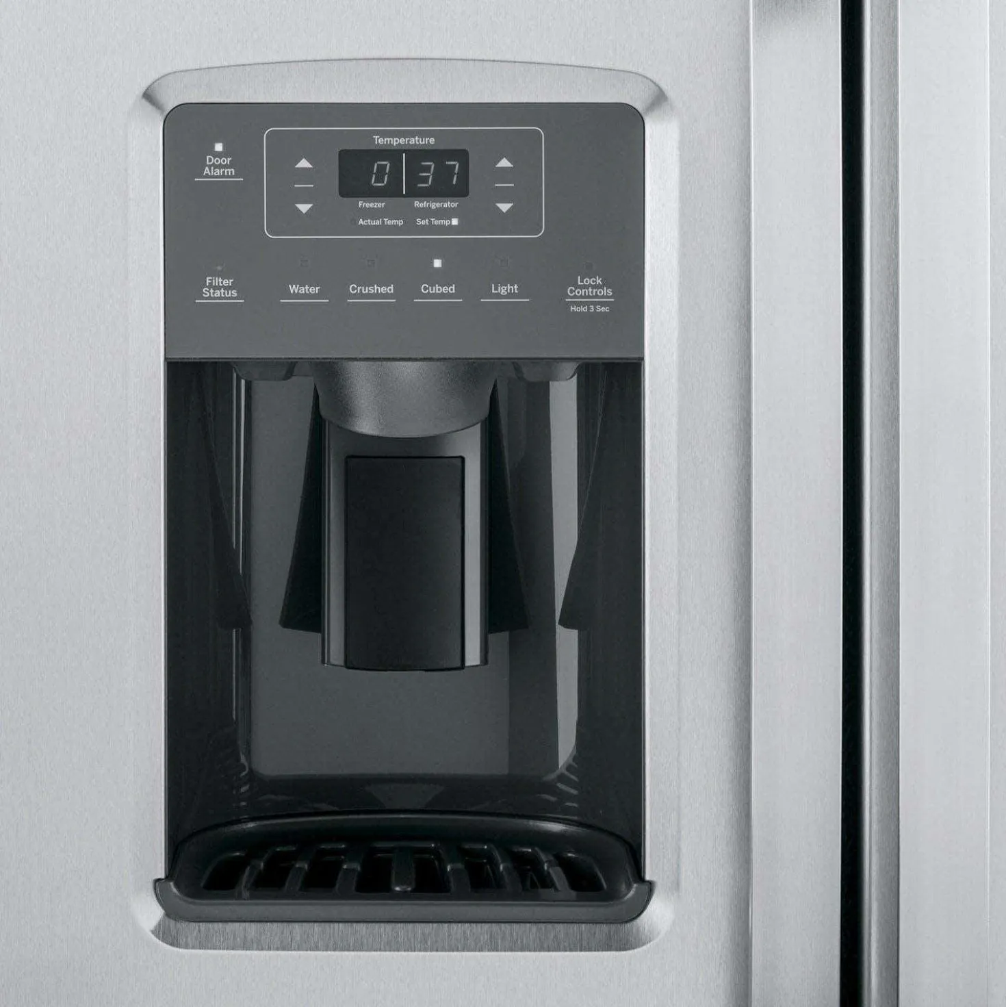 GE Réfrigerateur 23 pi3 33 po Acier inoxydable Côte à côte - GSS23GYPFS