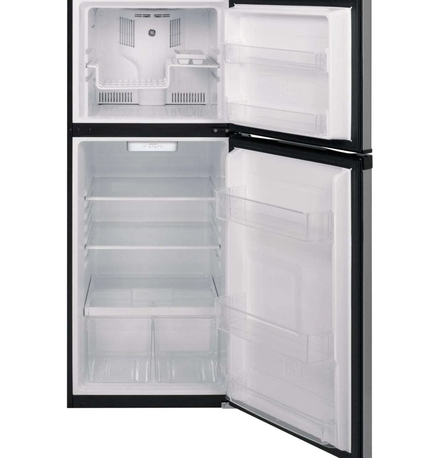 GE Réfrigérateur 11,6 pi3 24 po Acier inoxydable Congélateur en haut - GPE12FSKSB