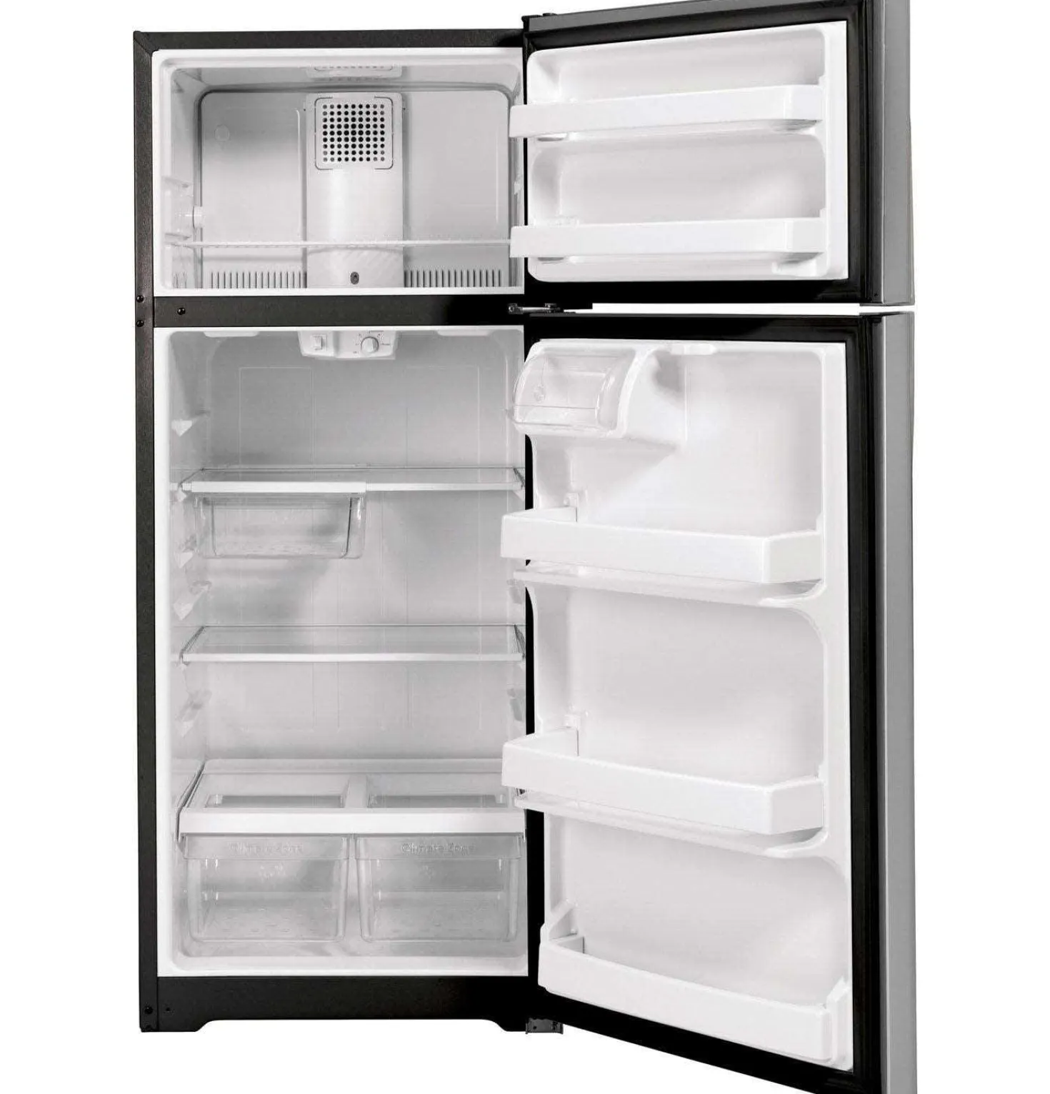 GE Réfrigérateur 16,6 pi3 28 po Acier inoxydable Congélateur en haut - GTE17GSNRSS