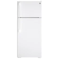 GE Réfrigérateur 17,5 pi3 28 po Blanc Congélateur en haut - GTE18DTNRWW
