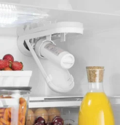 GE Réfrigérateur 27 pi3 36 po Blanc Congélateur en bas, Portes françaises - GNE27JGMWW