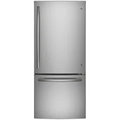 GE Réfrigérateur 21 pi3 30 po Inox Congélateur en bas - GDE21EYKFS
