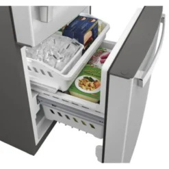 GE Réfrigérateur 21 pi3 30 po Inox Congélateur en bas - GDE21EYKFS