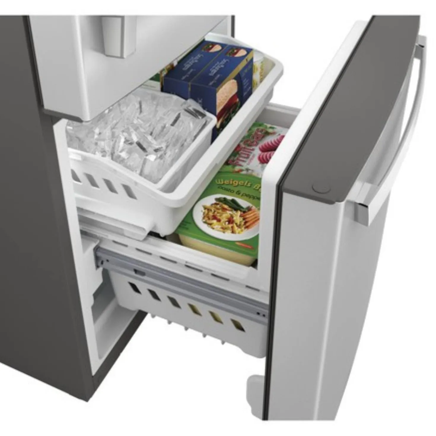 GE Réfrigérateur 21 pi3 30 po Inox Congélateur en bas - GDE21EYKFS