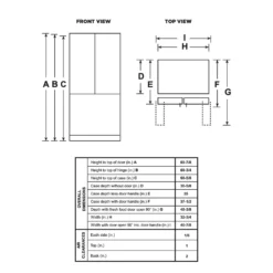 GE Réfrigérateur 24,7 pi3 33 po Inox Portes françaises - GNE25JYKFS