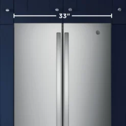 GE Réfrigérateur 24,7 pi3 33 po Inox Portes françaises - GNE25JYKFS