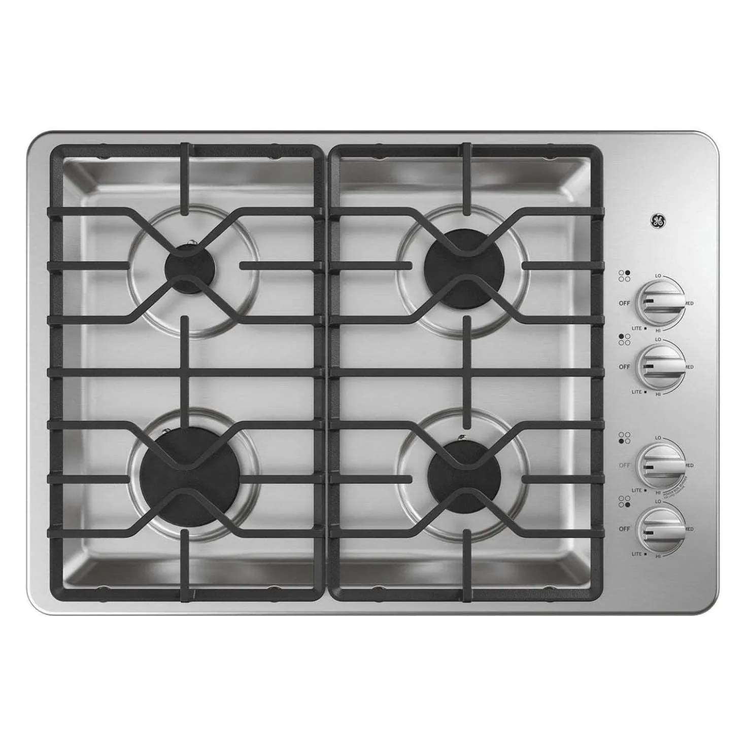 GE Table de cuissonAcier inoxydable 30" Gaz Acier inoxydable - JGP3030SLSS