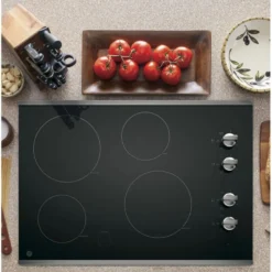 GE Table de cuisson Vitrocéramique Noir 30