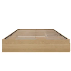 Grand lit avec rangement 3 tiroirs (60") - Nexera