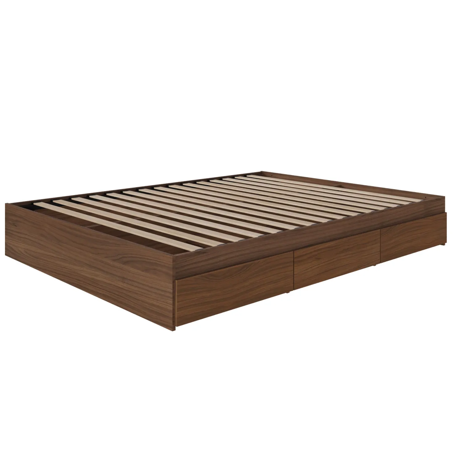 Grand lit avec rangement 3 tiroirs (60") - Nexera