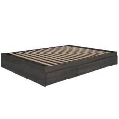 Grand lit avec rangement 3 tiroirs (60