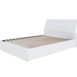 Grand lit avec rangement 3 tiroirs et tête de lit (60