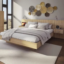 Grand lit avec tête de lit (60")