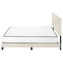 Grand lit en tissu avec tête de lit (60
