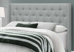 Grand lit en tissu avec tête de lit (60