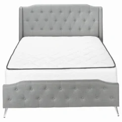 Grand lit en tissu avec tête de lit (60