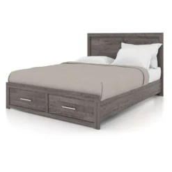 Grand lit 60" - gris