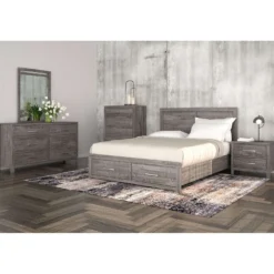 Grand lit 60" - gris
