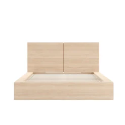 Grand lit plateforme avec tête de lit (60") - Nexera