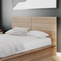 Grand lit plateforme avec tête de lit (60