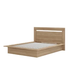 Grand lit plateforme avec tête de lit (60") - Nexera