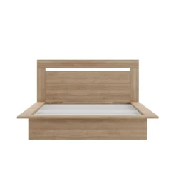 Grand lit plateforme avec tête de lit (60