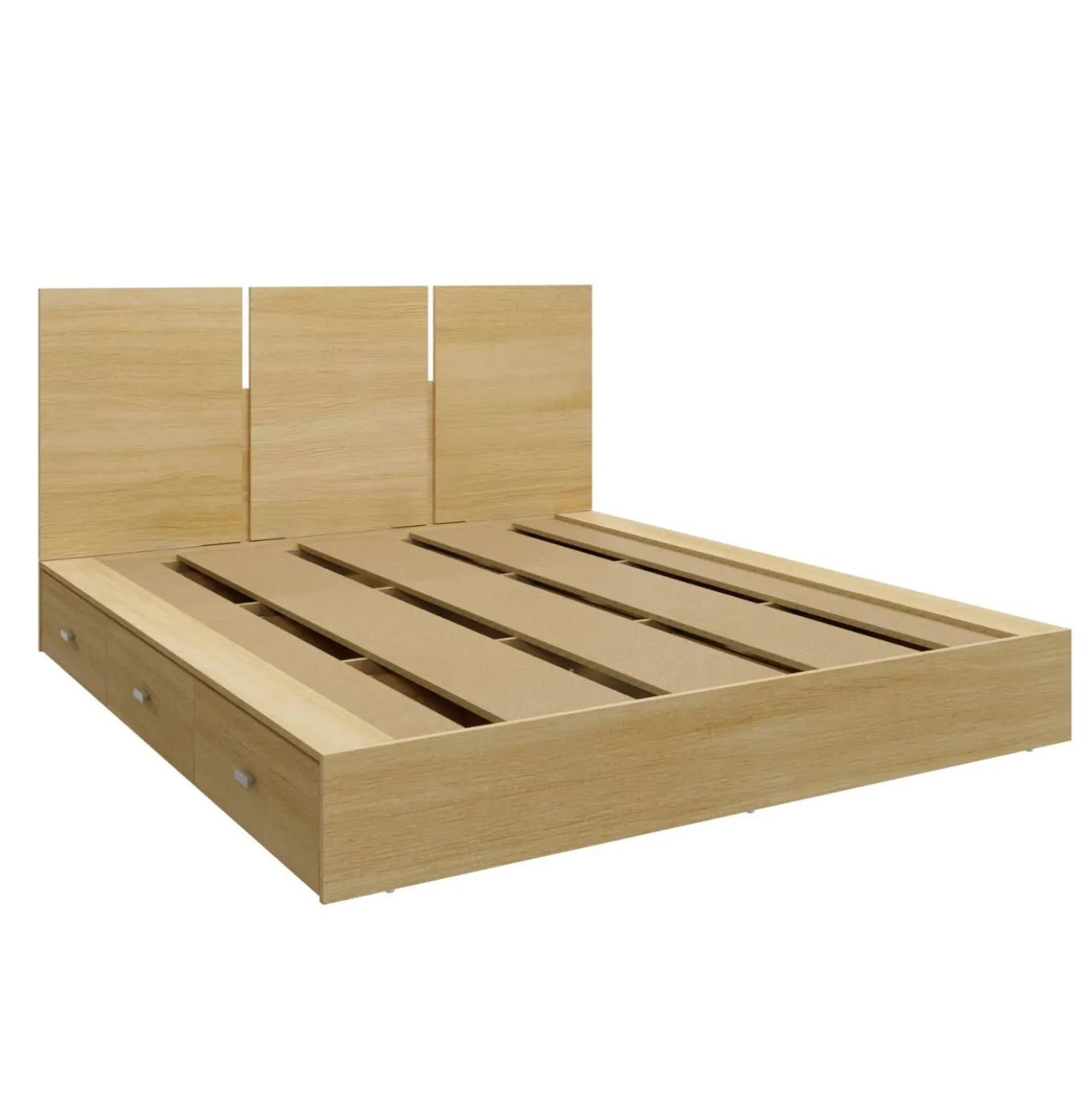 Grand lit plateforme avec tête de lit (60'')