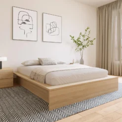 Grand lit plateforme (60
