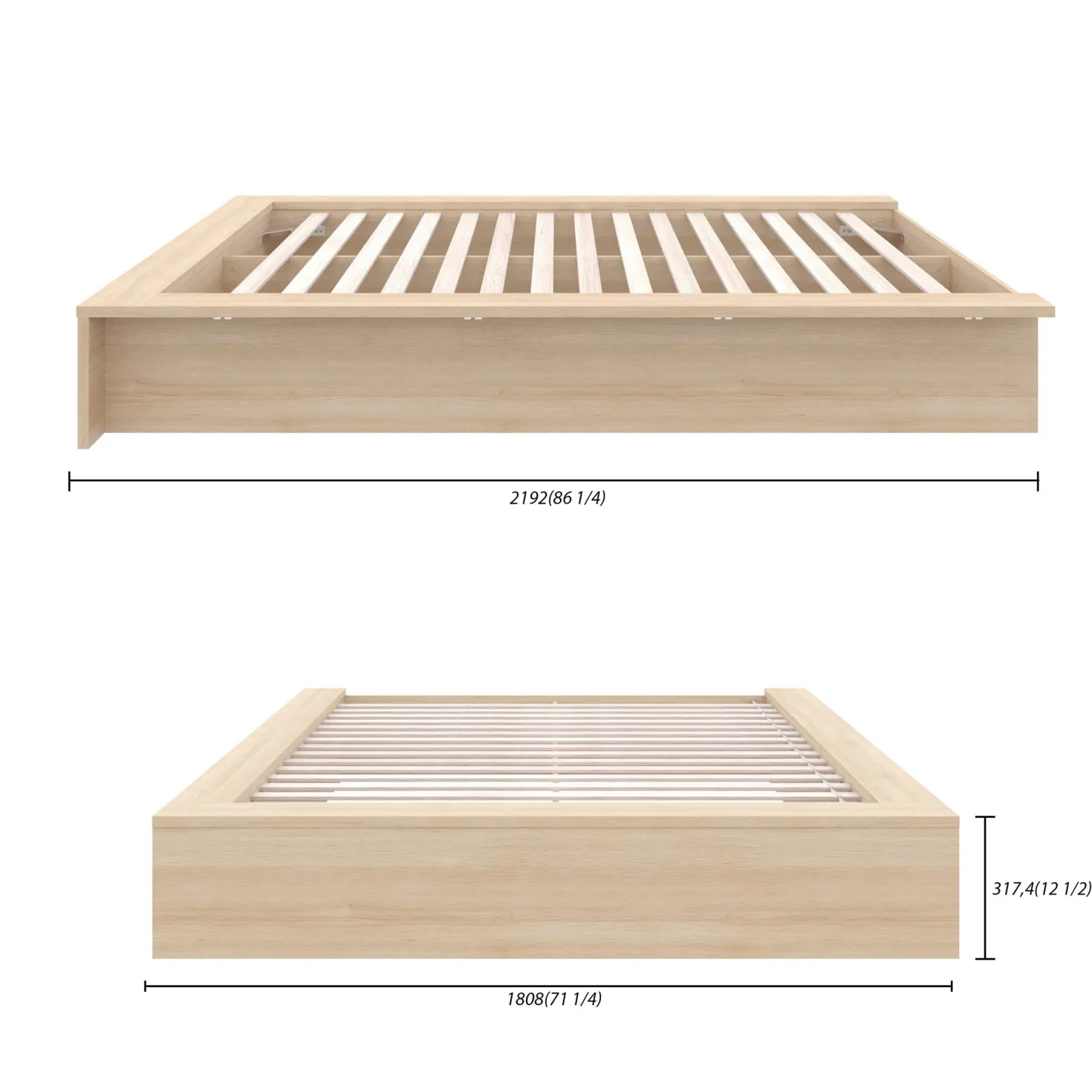 Grand lit plateforme (60") - Nexera