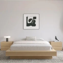 Grand lit plateforme (60
