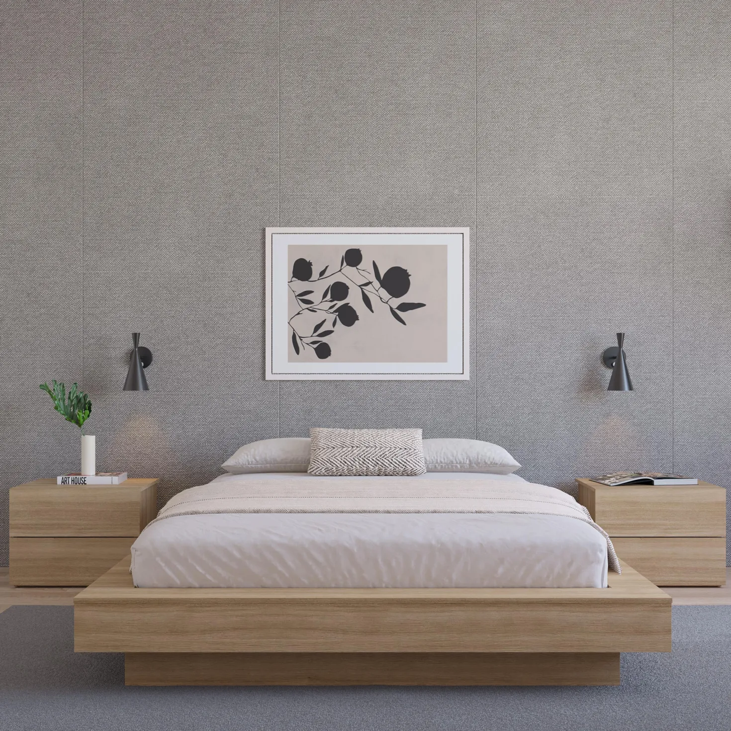 Grand lit plateforme (60") - Nexera