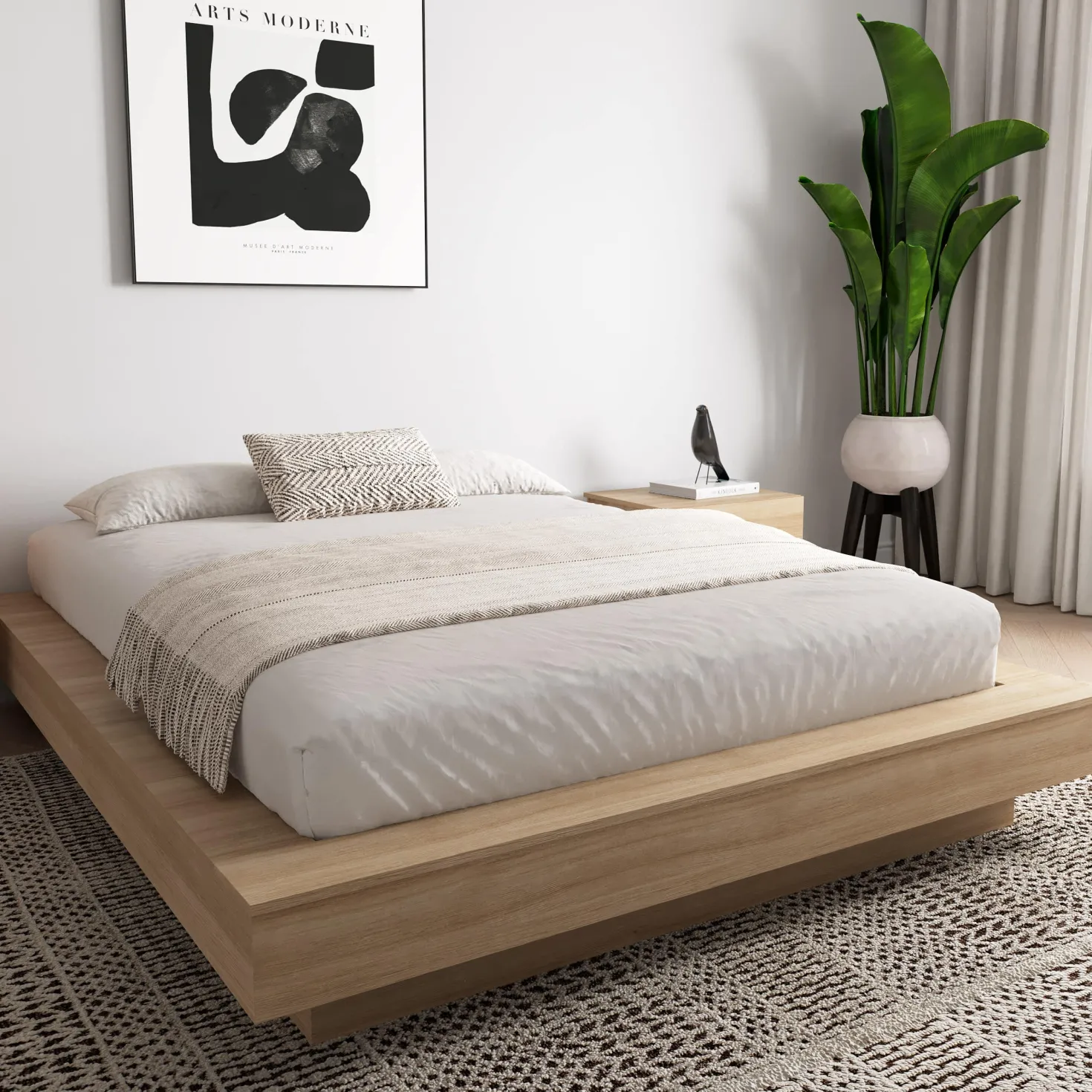 Grand lit plateforme (60") - Nexera