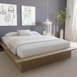 Grand lit plateforme (60