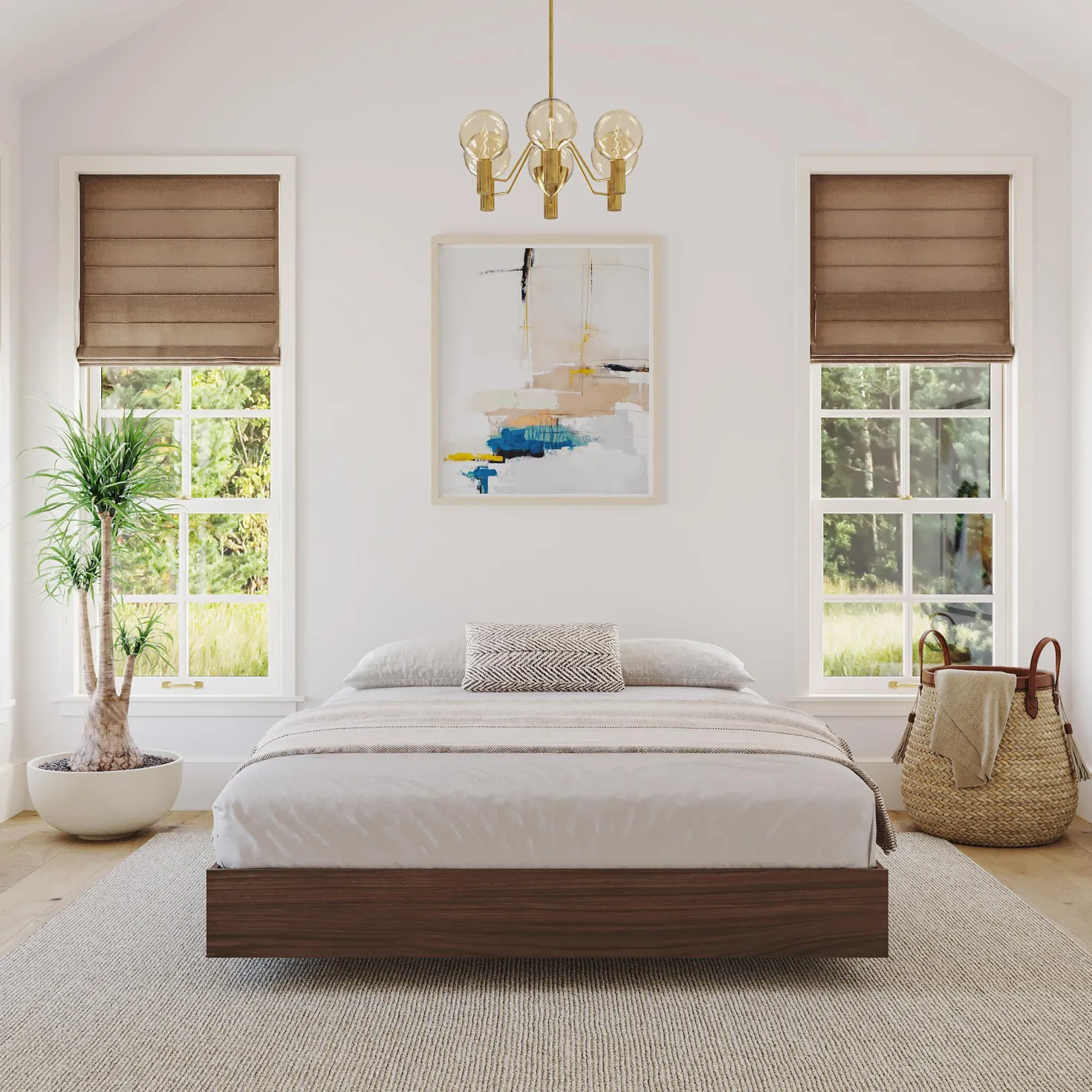 Grand lit plateforme (60") - Nexera