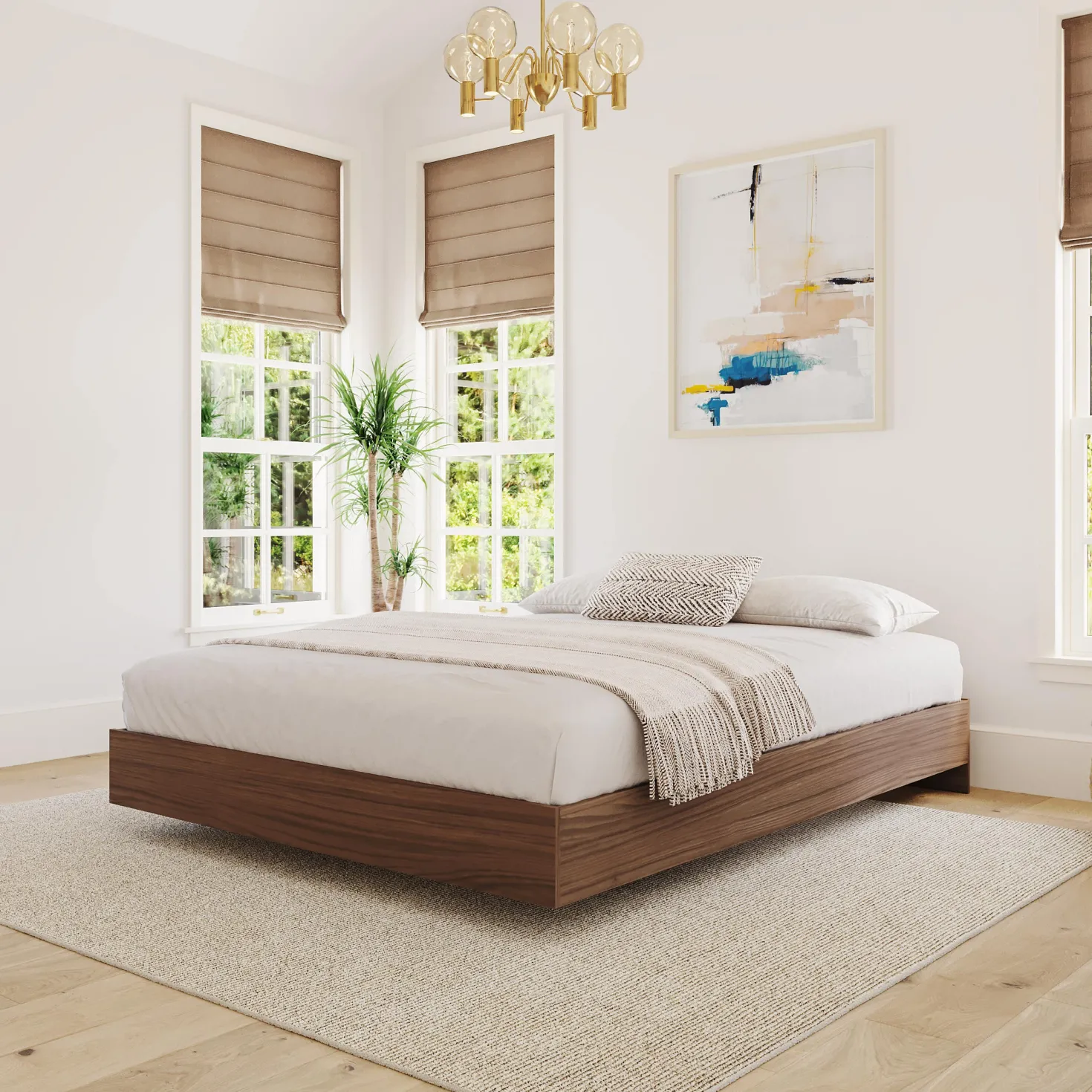 Grand lit plateforme (60") - Nexera