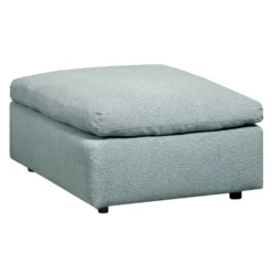 Grand ottoman rectangulaire - gris