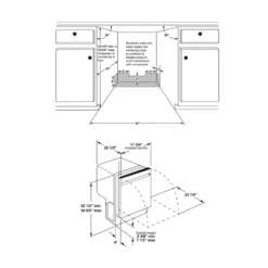 HAIER Lave-vaisselle 18 po Encastré Acier inoxydable 18
