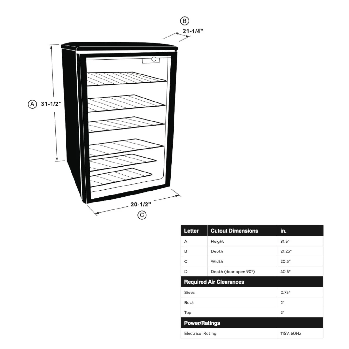 HAIER Refroidisseur à boisson Noir 20.5" - HEBF100BXS