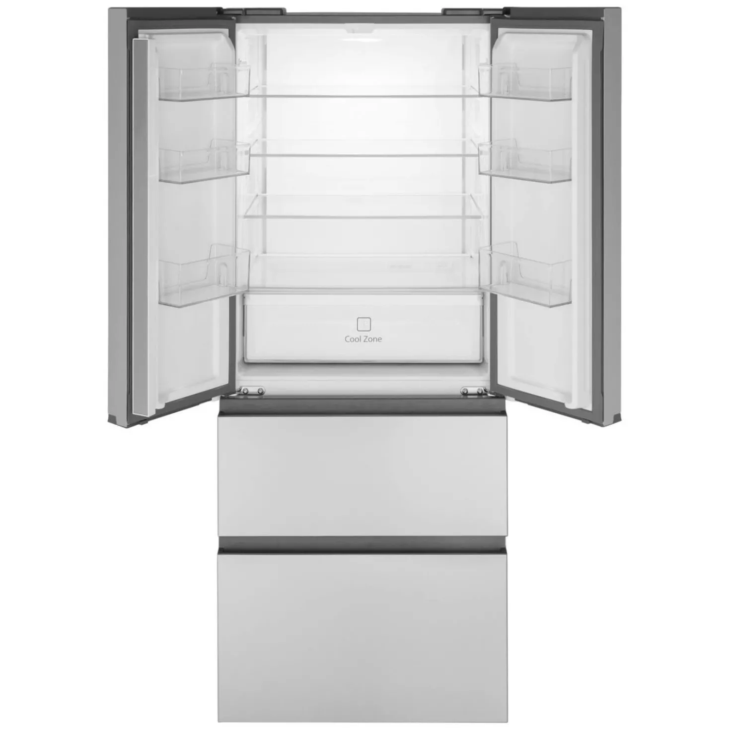 HAIER Réfrigérateur 14,5 pi3 28 po Inox Portes françaises - QJS15HYRFS