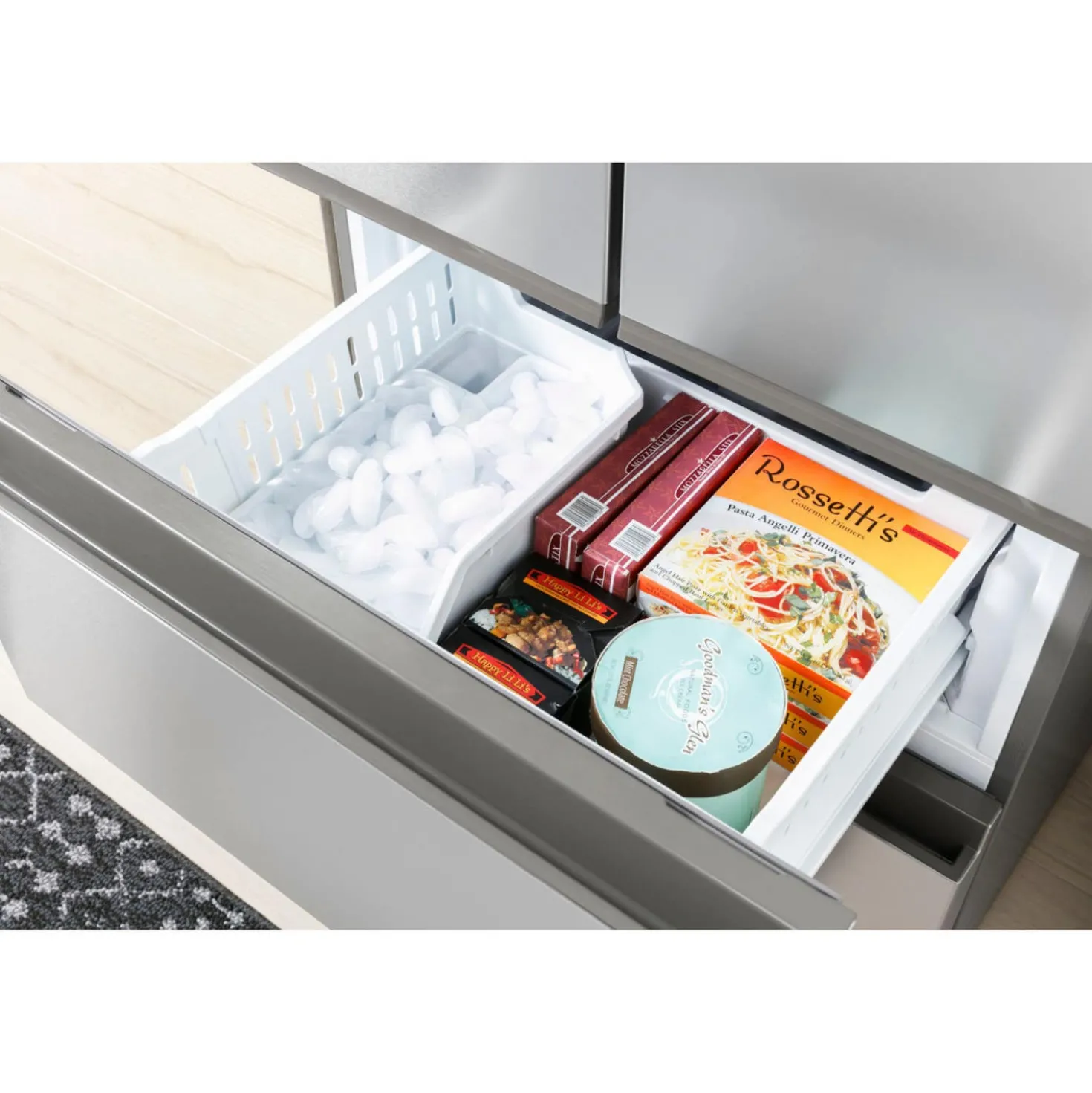 HAIER Réfrigérateur 14,5 pi3 28 po Inox Portes françaises - QJS15HYRFS